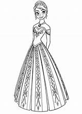 Coloring Anna Elsa Pages Princess Dress Queen Colouring Beautiful Sister Printable Frozen Disney Color Sheet Print Getcolorings Coloringsky sketch template