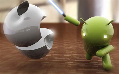 souboj apple  android fanouskovske tapety pro vas pocitac svet androida