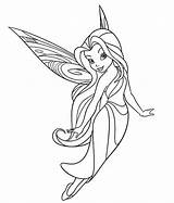 Disney Tinkerbell Fairies Silvermist Fate Rosetta Stampare sketch template