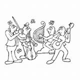Coloring Music Pages String Quartet Surfnetkids sketch template