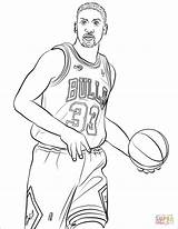 Scottie Pippen Athletes Famous Drukuj Onlinecoloringpages sketch template