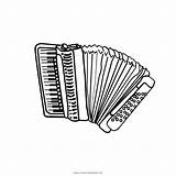 Fisarmonica Accordion Stampare sketch template