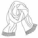 Drawing Scarf Drawings Scottish Wool Paintingvalley Muffler Getdrawings sketch template
