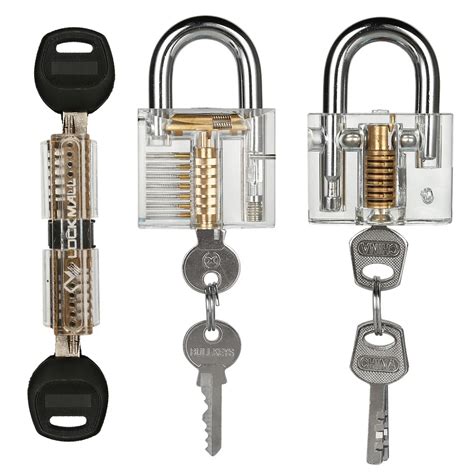 practice lock set crystal visible cutaway    common lock types