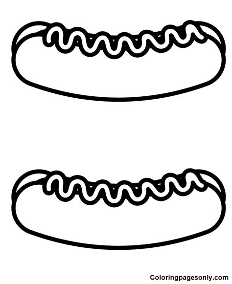 shrimp hot dogs coloring pages  printable coloring pages