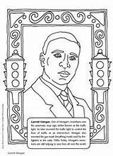 Coloring Morgan Garrett History Pages Month African Printables Printable Kids Activities American Sheets Sheet Inventor Colouring Facts Grade Teachervision Familyeducation sketch template