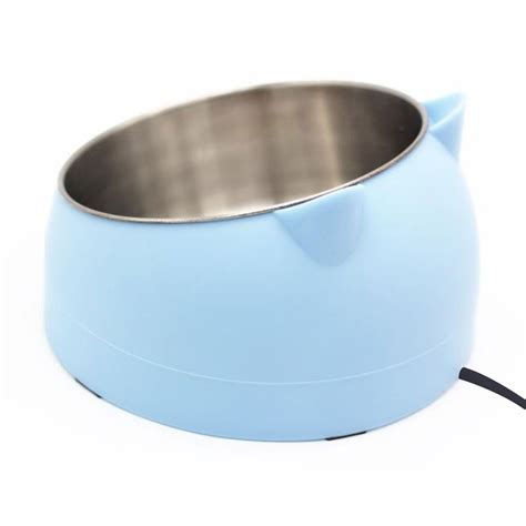 cat bowl cat thermostatic bowl water heat bowl pet thermal bowls hanging dogs tilt design cat