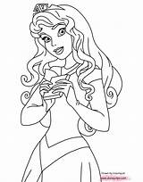 Aurora Coloring Pages Book Princess Disney Printable Sleeping Beauty Holding Gif Cartoon Visit Sheets Funstuff Disneyclips sketch template