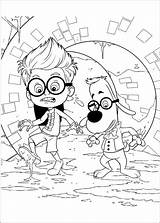 Coloring Sherman Peabody Mr Pages Book Coloriage sketch template