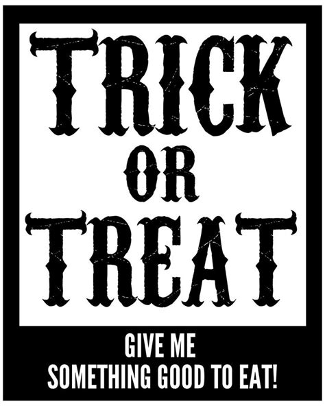 trick  treat tags halloween printables  vintage halloween