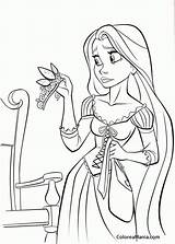 Rapunzel Limpiando Voto Enredados sketch template