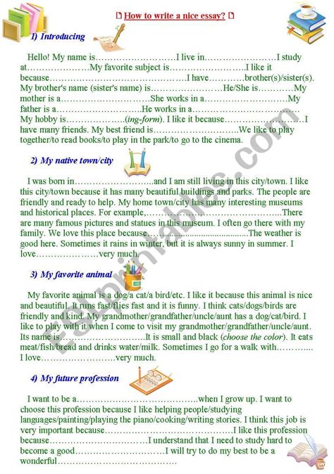 write  nice essay  sample essays   young learners