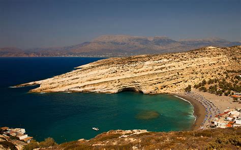 Matala Beach In Crete Cretico Blog