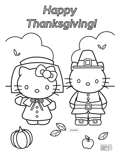 coloring page thanksgiving