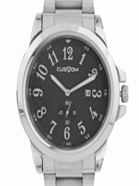 buy custom men black dial   watches  men  myntra