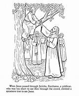 Zacchaeus Coloring Jesus Pages Bible Tree Printables Printable Color Kids Craft Beatitudes School Clipart Sunday Teaches Climbs Crafts Story Zaccheus sketch template