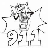 911 Clipart Emergency Coloring Pages Call Number Template Clip Cliparts Contact Background Library Bubble Speech Spiky Transparent Clipground sketch template