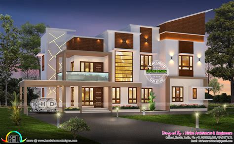 modern style  bhk  sq ft house kerala home design  floor plans  dream houses
