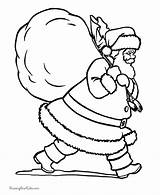 Craciun Mos Colorat Lui Sacul Weihnachtsmann Planse Delivering Desene Sac Clopotel sketch template
