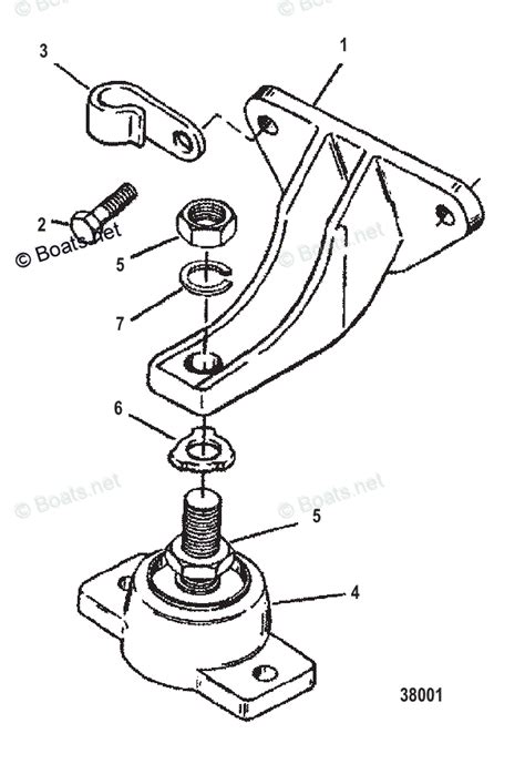 mercruiser sterndrive gas engines oem parts diagram  engine mounting boatsnet