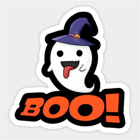 boo halloween boo halloween boo funny sticker teepublic