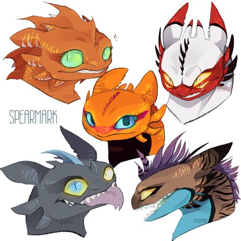 random ocs  spearmark  deviantart dragon art  train