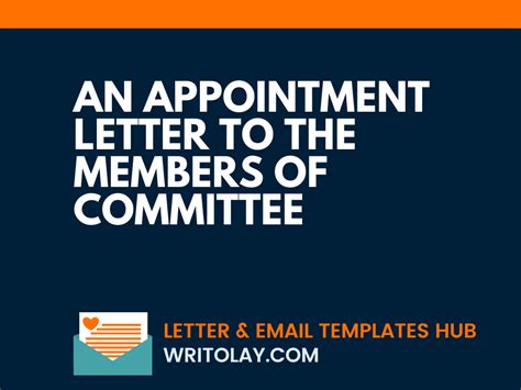 appointment letter   members  committee writolay