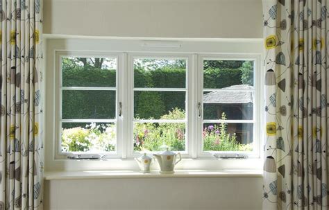 cottage casement windows finished   white  polished chrome ironmongery  mm