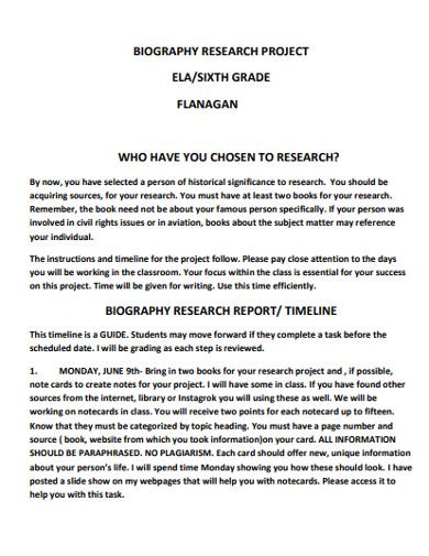 biography research report  examples format  examples