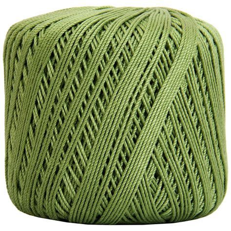 threadart  pure cotton crochet thread size  color  avocado