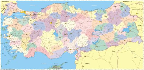turkiye haritasi  yerbilgisi