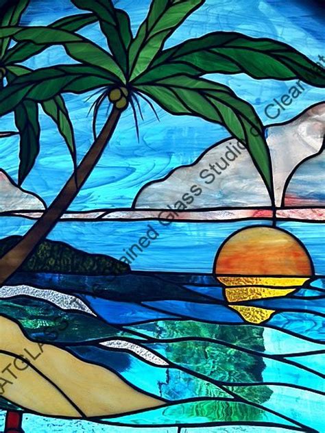 Beach Scene Stained Glass Window Tampa Florida Beacy