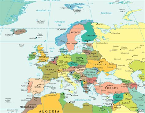 europakarte maps landkarte