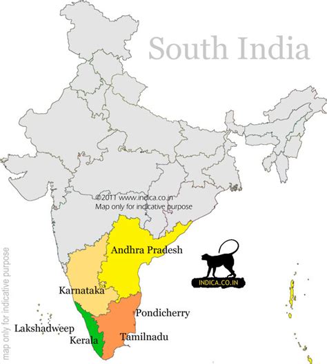 map  india  south indian states  andhra pradesh tamil nadu