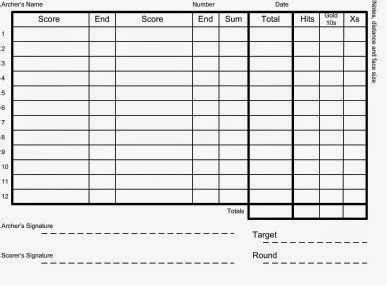 discoverthat journal archery score cards