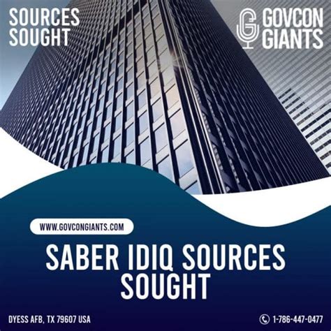 sources sought saber idiq sources sought govcon giants