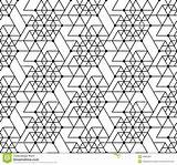 Hexagon Patroon Geometrisch Naadloos Lijn Zeshoek Patchwork Triangle Geometrico Cuciture Linea Esagono Sechseck Grafiken Cartoons sketch template