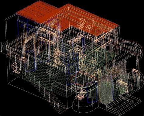 house   dwg model  autocad designs cad