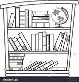 Bookshelf Clipart Shelf Webstockreview Letters Icon sketch template
