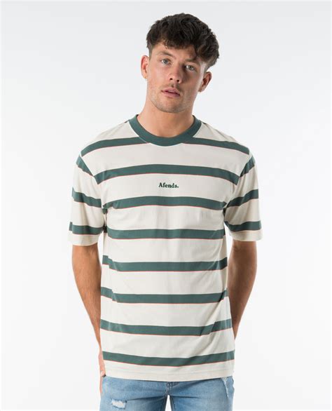 afends doof striped tee ozmosis t shirts and polos