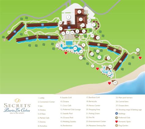resort map secrets puerto los cabos golf spa resort los cabos mexico