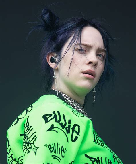 billie eilishs technicolor hair evolution deserves   award hair evolution purple hair