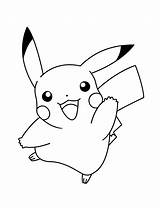 Pokemon Coloring Pages Advanced Pikachu sketch template