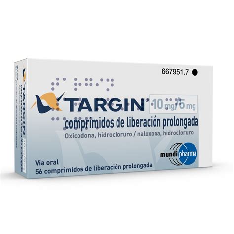 targin  mg mg comprimidos de liberacion prolongada  comprimidos