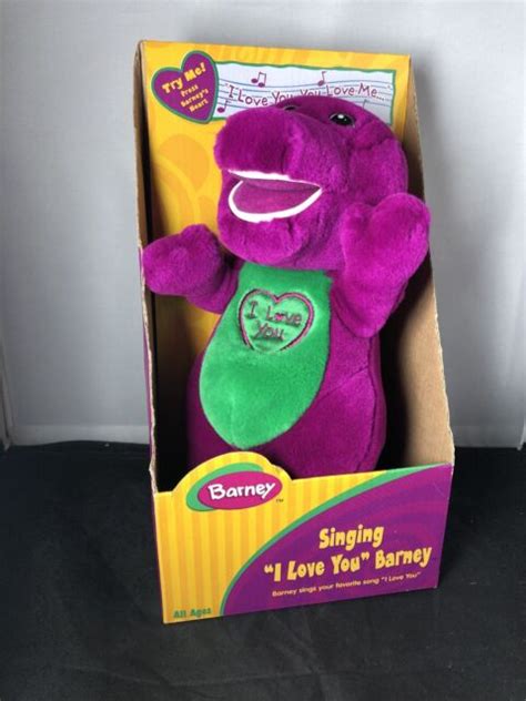 New In Box I Love You Barney 10 Inch Plush Figure Toy Vtg Ebay