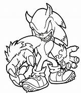 Sonic Werehog Hedgehog sketch template