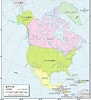 北アメリカ 地図 国名入り に対する画像結果.サイズ: 91 x 100。ソース: www.aflo.com