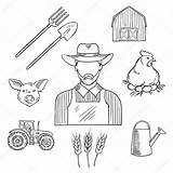 Agriculture Drawing Getdrawings Farmer Sketch sketch template