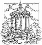 Coloring Pages Gazebo sketch template
