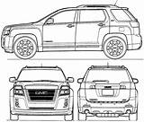 Gmc Suv Terrain Blueprints Drawing 2010 Car Paintingvalley sketch template